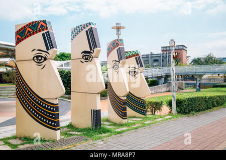 Taipei, Taiwan - 25 Aprile 2018 : Belle Arti Park a Expo Park Foto Stock