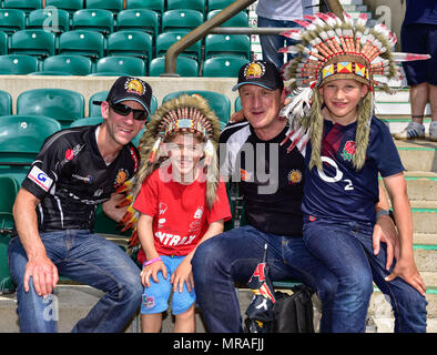 Londra, UK, 26 maggio 2018. 26 Maggio 2018 , Twickenham Stadium di Londra, Inghilterra; Aviva Premiership finale di Rugby 2018, Exeter Chiefs v saraceni; è un affare di famiglia a Twickenham Credito: News immagini /Alamy Live News Foto Stock
