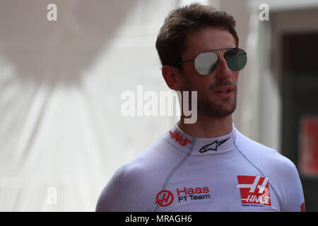 Circuito de Monaco, Monaco e Monte Carlo. 26 Maggio, 2018. Il Principato di Monaco di Formula 1 Grand Prix, qualifiche sabato; Haas F1 Team, Romain Grosjean qualificati nel XV Credito: Azione Sport Plus/Alamy Live News Foto Stock