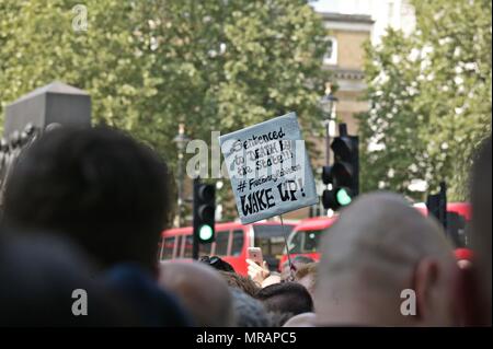 Londra, Regno Unito. 26 Maggio, 2018. Libera Tommy Robinson protesta Credito: Knelstrom Ltd/Alamy Live News Foto Stock