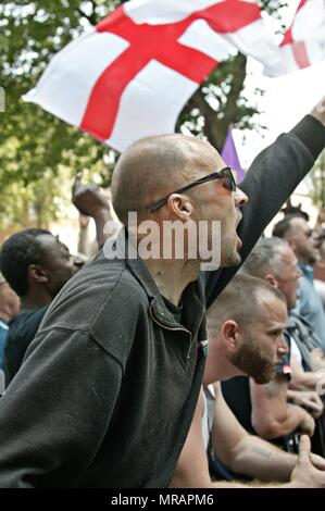 Londra, Regno Unito. 26 Maggio, 2018. Libera Tommy Robinson protesta Credito: Knelstrom Ltd/Alamy Live News Foto Stock