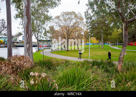 Batman Park a Melbourne city centre, Victoria, Australia Foto Stock