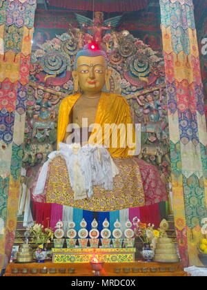 Buddha Park della città Ravangla, Sikkim Stato in India, 15 aprile 2013. Foto Stock