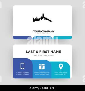 , Business card modello di progettazione, visita per la vostra azienda, moderno creativo e pulire la carta di identità vettore Illustrazione Vettoriale