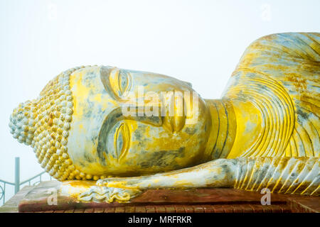 Statua di Buddha nel Pra Putta Teepangkorn tempio, Koh Samui, Thailandia Foto Stock