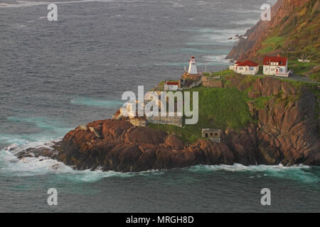 Amhearst Lightstaion, Terranova, Canada Foto Stock