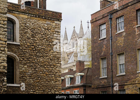 Jewel House e Abbazia di Westminster London Inghilterra England Foto Stock