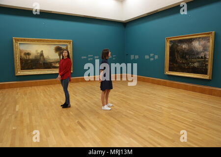 Il fuoco e l acqua , Tate Britain una visualizzazione di Constable e Turner Foto Stock