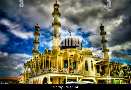 Vista esterna di Keizerstraat moschea a Paramaribo, Suriname Foto Stock