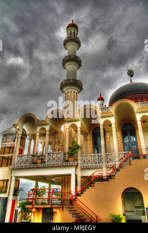 Vista esterna di Keizerstraat moschea a Paramaribo, Suriname Foto Stock