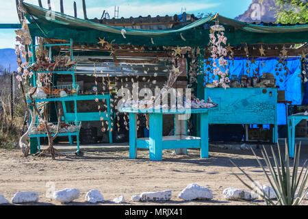 Relazione della vita e gli abitanti della comunità dei pescatori La Manga, una colonia che sembra così marginale come privilegiate per i benefici del mare, individuare Foto Stock