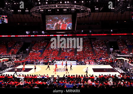 Kanagawa, Giappone. 26 Maggio, 2018. Vista generale del basket : B.campionato della lega 2017-18 gioco finale tra Alvark Tokyo 85-60 Chiba getti a Yokohama Arena di Kanagawa, Giappone . Credito: Naoki Nishimura AFLO/sport/Alamy Live News Foto Stock