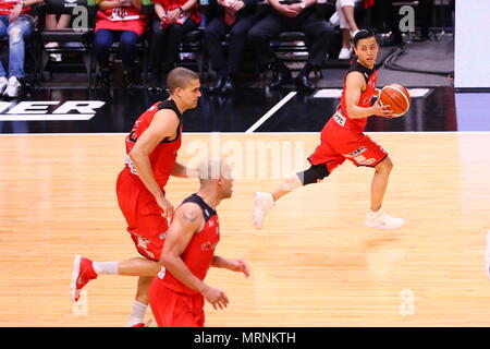 Kanagawa, Giappone. 26 Maggio, 2018. Yuki Togashi (Jet) Basket : B.campionato della lega 2017-18 gioco finale tra Alvark Tokyo 85-60 Chiba getti a Yokohama Arena di Kanagawa, Giappone . Credito: Naoki Nishimura AFLO/sport/Alamy Live News Foto Stock