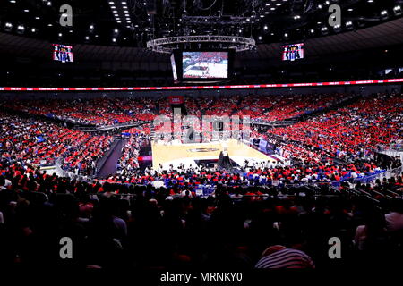 Kanagawa, Giappone. 26 Maggio, 2018. Vista generale del basket : B.campionato della lega 2017-18 gioco finale tra Alvark Tokyo 85-60 Chiba getti a Yokohama Arena di Kanagawa, Giappone . Credito: Naoki Nishimura AFLO/sport/Alamy Live News Foto Stock