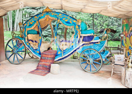 Royal coach in Saad Abad complessa, Teheran, Iran Foto Stock