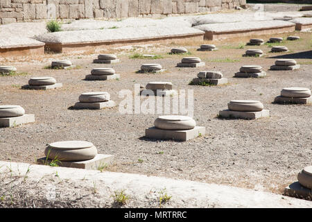 Hall rovine di più di 100 colonne in Persepolis, Iran Foto Stock