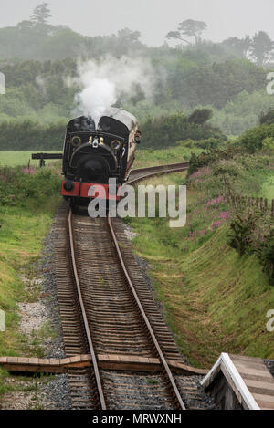 L'ultimo giorno di servizi passeggeri, sabato 3 novembre 1962 Helston ferrovia è una ricostruzione del GWR originale linea di diramazione che serviced Helst Foto Stock