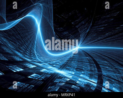 Onda strano - abstract generati digitalmente immagine Foto Stock