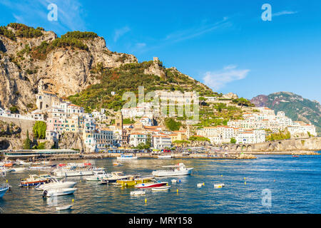 Amalfi e la Costiera Amalfitana - Salerno, Campania, Italia Foto Stock