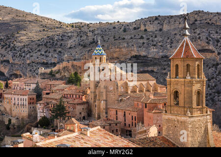 Albarracin, Teruel Aragona, Spagna, Europa Foto Stock