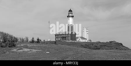 Scena costiere con il faro di Montauk nel Long Island New York Foto Stock