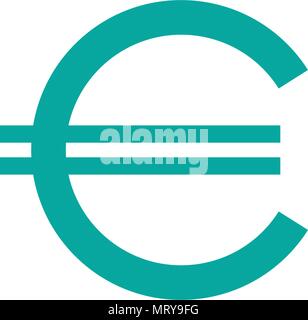 Cambio,web,icona euro template vettoriale Illustrazione Vettoriale