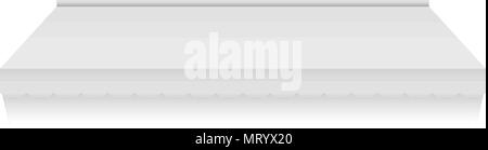 Chiosco tenda mockup, stile realistico Illustrazione Vettoriale