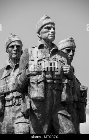 Il Commando Memorial è una categoria un monumento in Lochaber, Scozia, dedicato agli uomini dell'originale British Commando forze. Foto Stock
