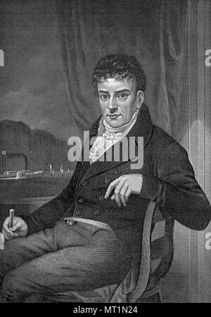 Robert Fulton (1765 - 1815) American ingegnere e inventore Foto Stock