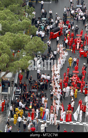 Monte Carlo, Monaco. 27 Maggio, 2018. Motorsports: FIA Formula One World Championship 2018, il Grand Prix di Monaco, la griglia di partenza 27.05.2018. | Utilizzo di credito in tutto il mondo: dpa/Alamy Live News Foto Stock