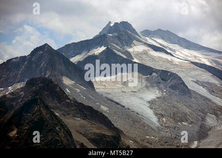 Ghiacciaio Presena (BS) Italy, l'alveo del Monte Adamello Foto Stock