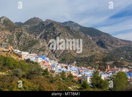 Medina città blu Chefchaouen, Marocco Foto Stock