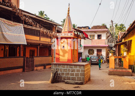 Gokarna, Karnataka, India, 8 Gennaio 2018: Gokarna city square Foto Stock