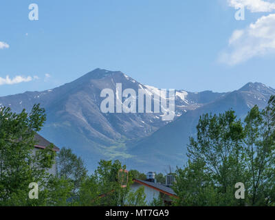 Mt. Princeton in primavera, Buena Vista CO Foto Stock