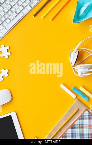 Gli studenti Flatlay Foto Stock