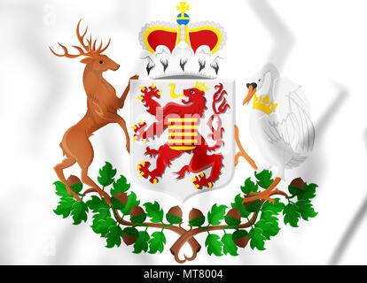 3D provincia di Limburgo stemma, Belgio. 3D'illustrazione. Foto Stock