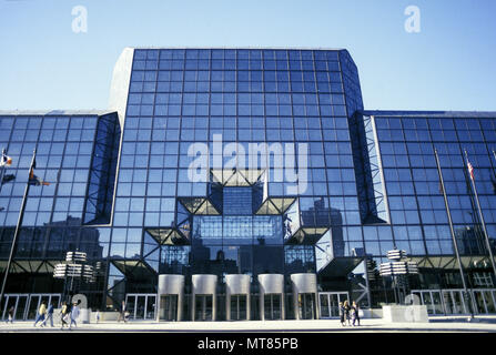 Storico 1988 jacob javits center undicesima AVENUE MANHATTAN NEW YORK CITY USA Foto Stock