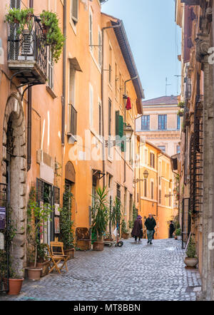 Mattina di sole nel Ghetto di Roma. Foto Stock