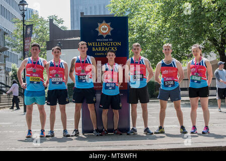 Londra, Regno Unito. Il 28 maggio 2018. ssafa partiplate la vitalità Londra 10000 in esecuzione per le forze armate di carità il 28 maggio 2018, Londra, Regno Unito. Credito: Vedere Li/Alamy Live News Foto Stock