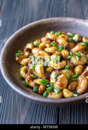 Porzione di anacardi gamberetti STIR FRY Foto Stock