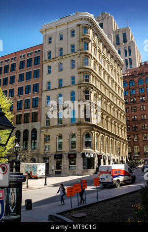 Scene da Old Montreal / vieux port Foto Stock