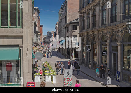 San Paolo Street Old Montreal QC Foto Stock