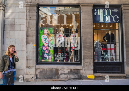 Scene da Old Montreal / vieux port Foto Stock