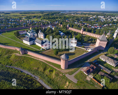 Vista aerea sul Monastero di San Euthymius a Suzdal' Foto Stock