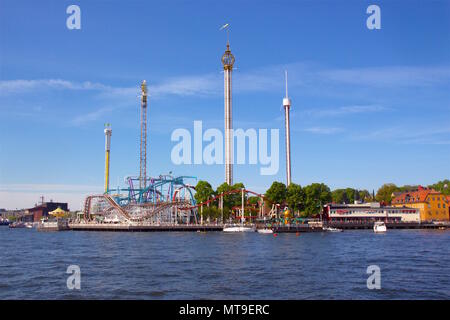 Il divertimento parco tematico Tivoli Gröna Lund (Luna Park) in Djugarden, Stoccolma, Svezia Foto Stock