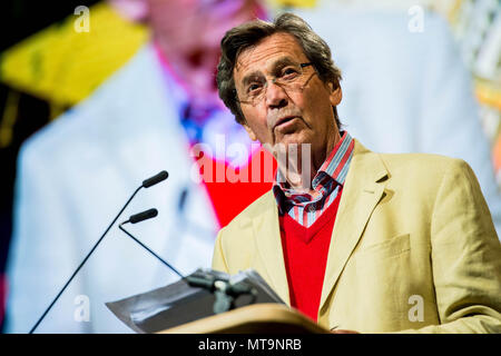 Sabato 26 Maggio 2018 nell'immagine: Melvyn Bragg Re: Il 2018 Hay Festival avrà luogo a Hay on Wye, POWYS, GALLES Foto Stock