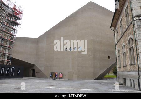 Museo nazionale svizzero (Landesmuseum) estensione, progettata da Cristo & Gantenbein (2016), Zurigo, Svizzera, Gennaio 2018 Foto Stock