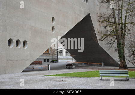 Museo nazionale svizzero (Landesmuseum) estensione, progettata da Cristo & Gantenbein (2016), Zurigo, Svizzera, Gennaio 2018 Foto Stock