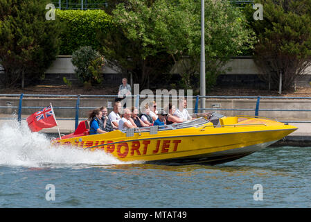 Southport lago marino jet boat Foto Stock