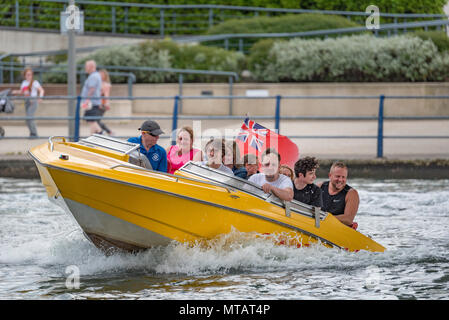 Southport lago marino jet boat Foto Stock